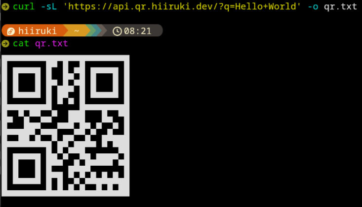 QR Code Generator in Terminal