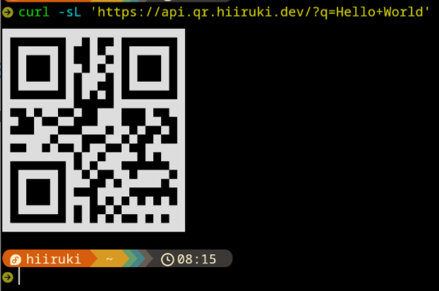QR Code Generator in Terminal